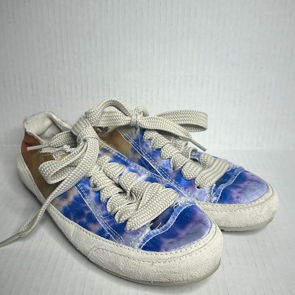 Rare PEDRO GARCIA Parson Ocean Satin Sneakers - Picture 1 of 9